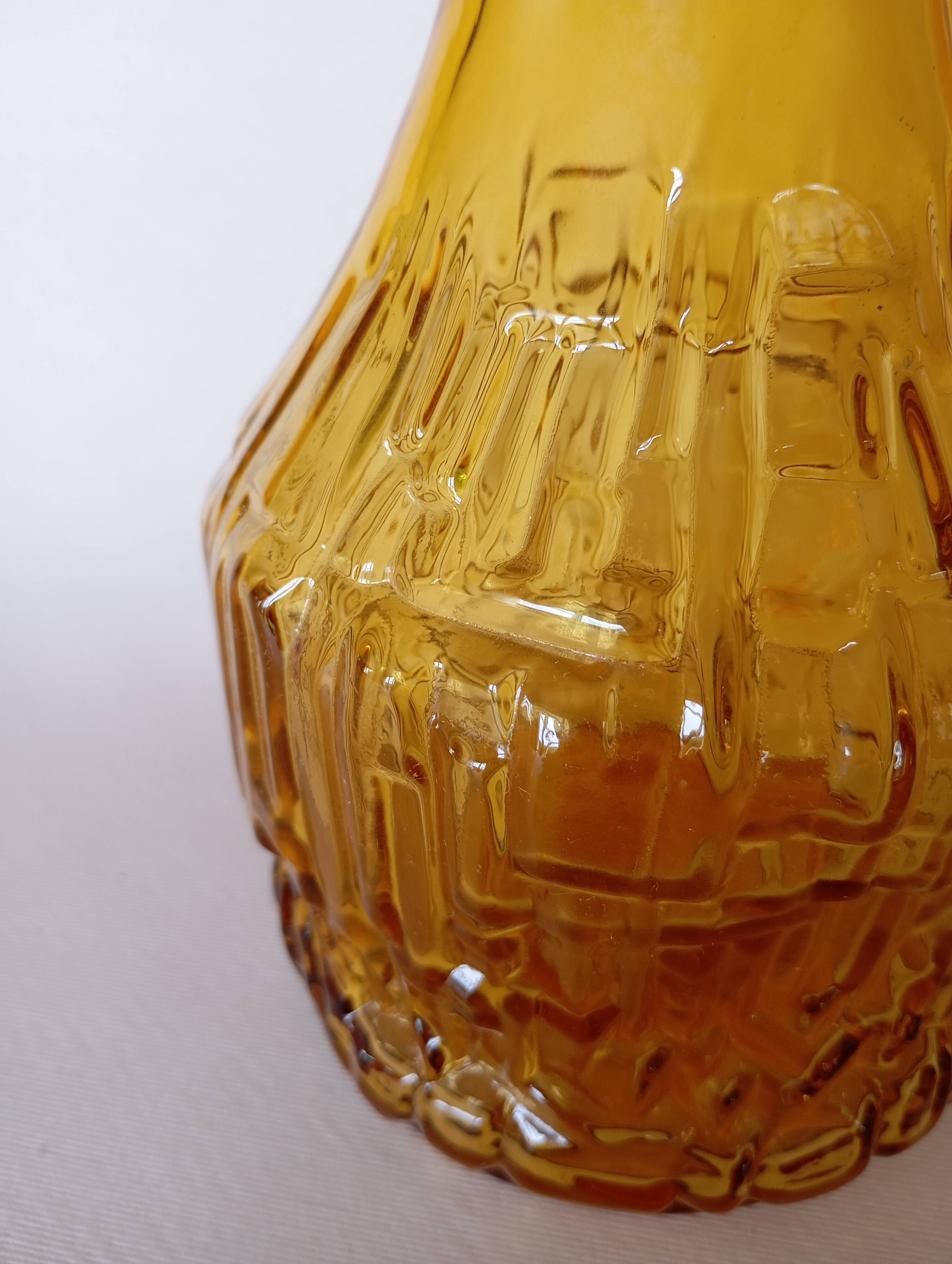 Vintage Bormioli Italian glass carafe from the 70s