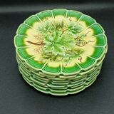 Sarreguemines dessert plate set