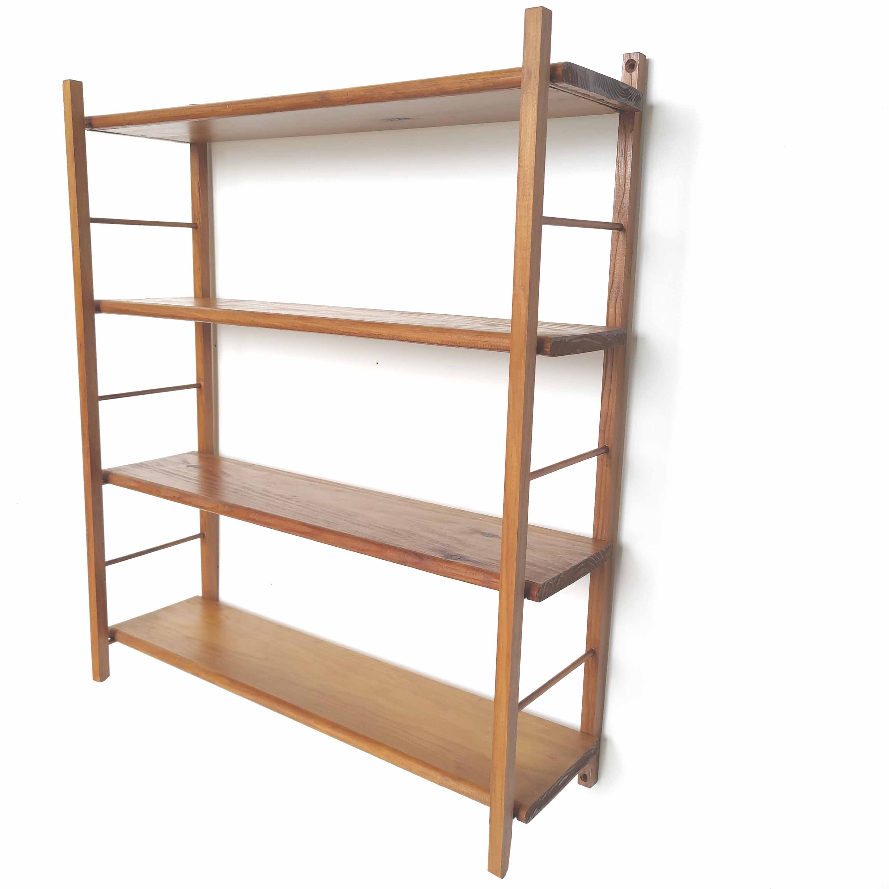 Vintage wood wall shelf