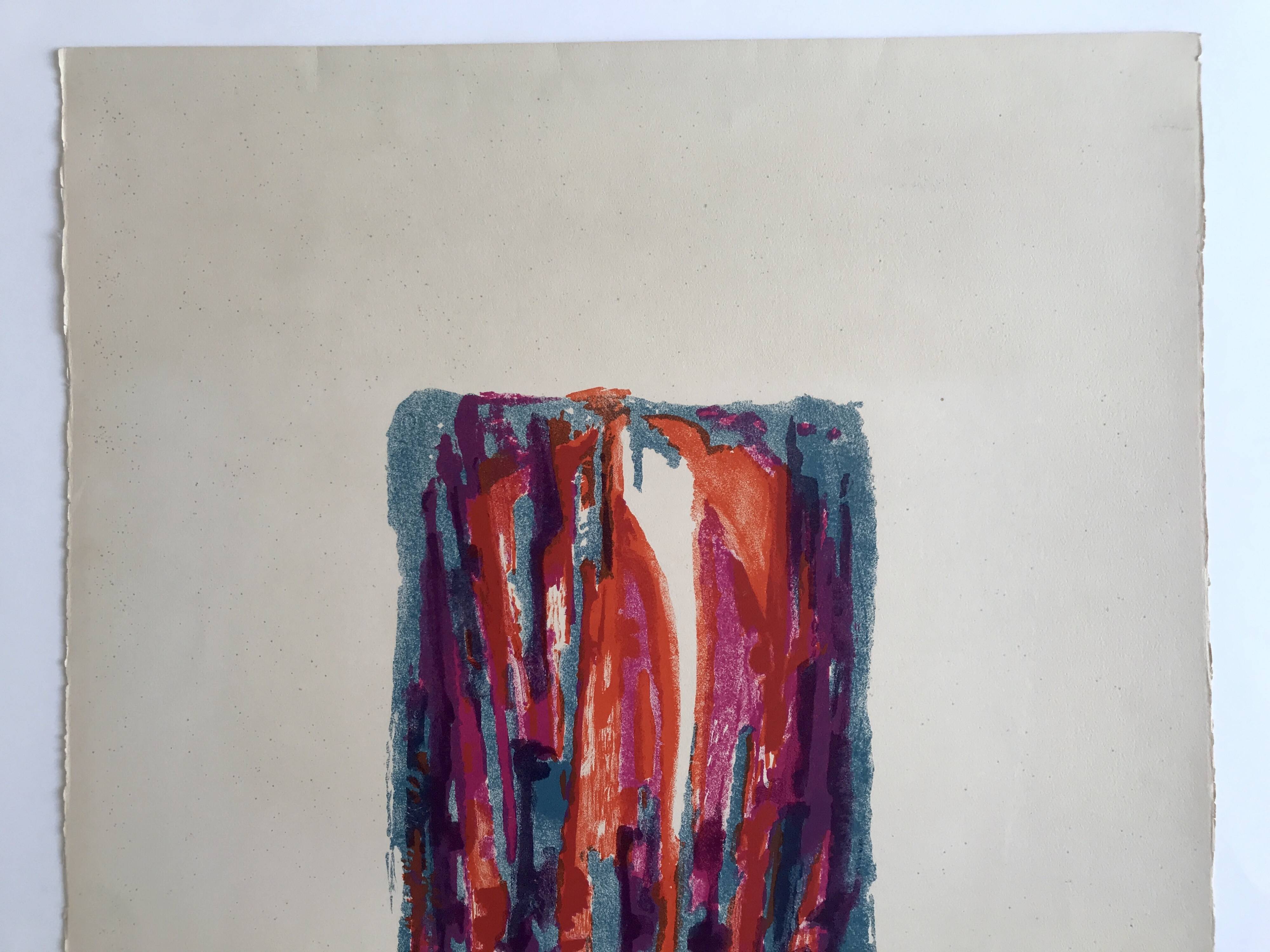 Honoré-marius bérard, gloria, 1950-51. original lithograph signed in pencil