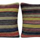 Set of 2 vintage kilim cushion covers 61x64 cm