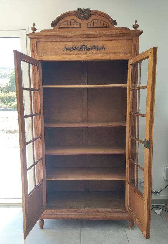 Antique glass cabinet