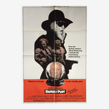 Affiche cinéma originale "Complot de Famille" Alfred Hitchcock 69x104cm 1976