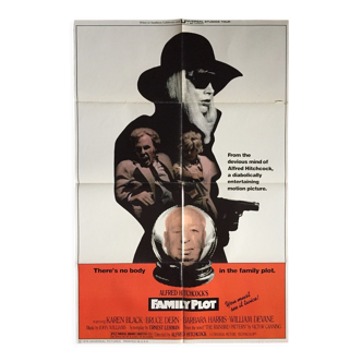 Affiche cinéma originale "Complot de Famille" Alfred Hitchcock 69x104cm 1976