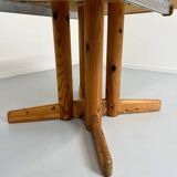 Antique solid pine table, Scandinavian design Rainer Daumiller, 70s