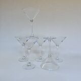 Set de six verres à martini