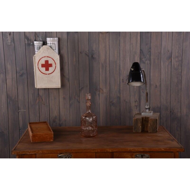 Carafe rose vintage avec bouchon / capuchon | bouteille de vin en verre de brocante / carafe à vin
