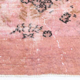2x9 Pink Floral Vintage Runner Rug