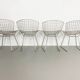 Lot de 4 chaises d'Harry Bertoia éditées par Knoll