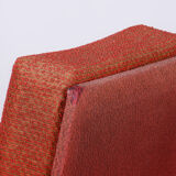 Restored Art Deco Armchair, Original Upholstery, Walnut, Veneer, Czech, 1930s