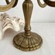 Chandelier bougeoir ancien en laiton 5 feux