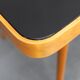1960s Beech Coffee Table with Glass Top , Czechoslovakia