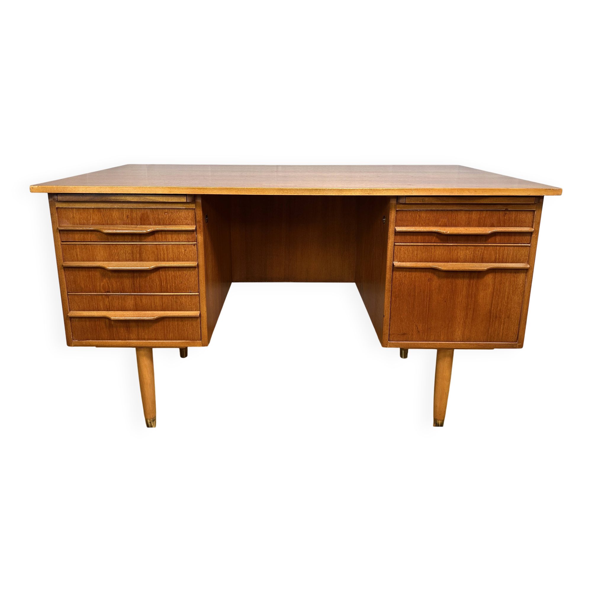 Mid-Century Retro Vintage Teak Desk – 1960s Danish Design