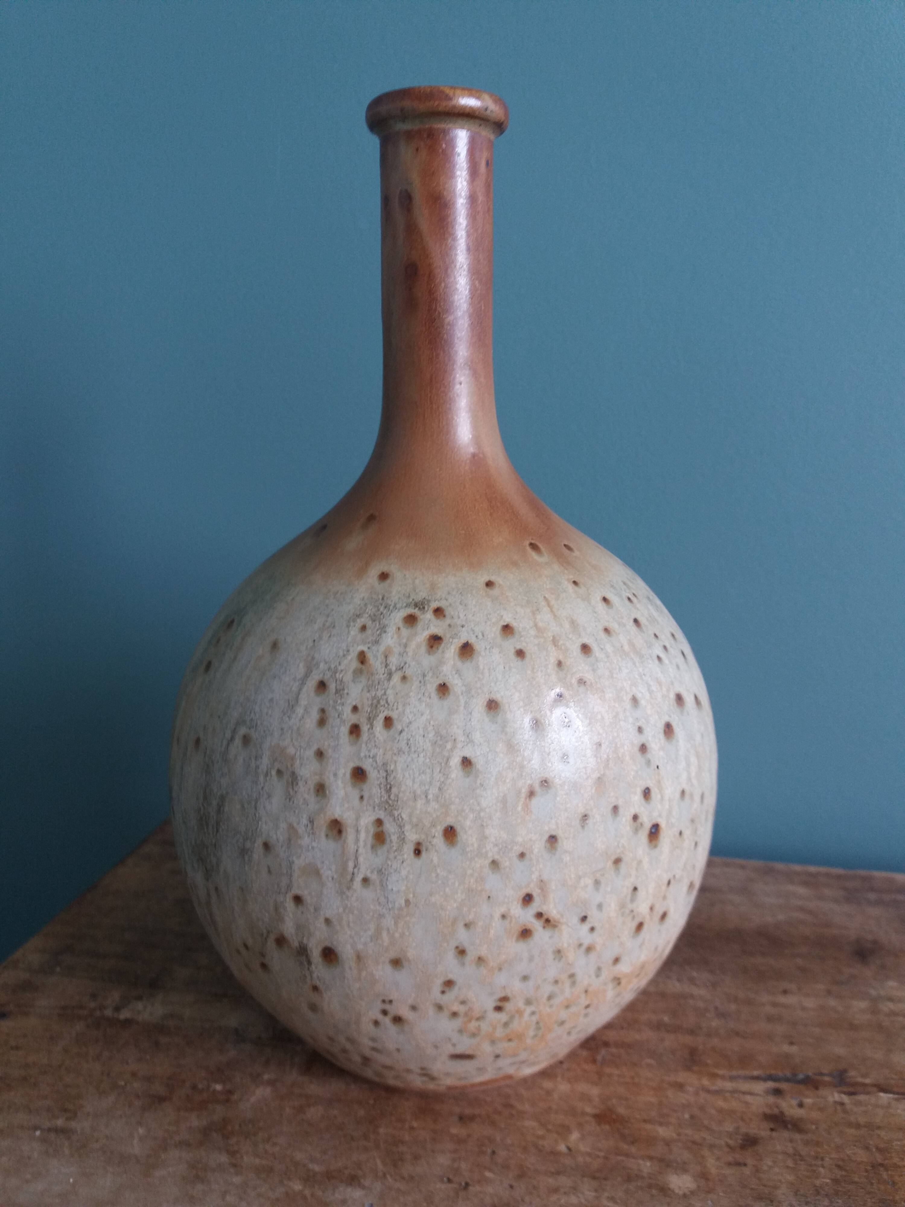 Alcohol carafe, Puisaye stoneware, Jean-Pierre Prud'homme