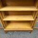 Chippendale display cabinet in wood, English Queen Anne dresser bookcase from 1960.