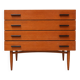 Commode vintage – commode en bois avec 4 tiroirs des années 60
