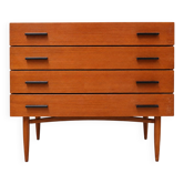 Commode vintage – commode en bois avec 4 tiroirs des années 60