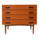 Commode vintage – commode en bois avec 4 tiroirs des années 60