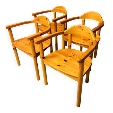 Set of 4 dining chairs by Rainer Daumiller, Danish, 1980s