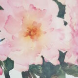Aquarelle encadrée bouquet de fleurs
