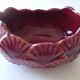 Empty art-deco scallop shell pocket