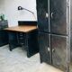 Rounded metal cabinet