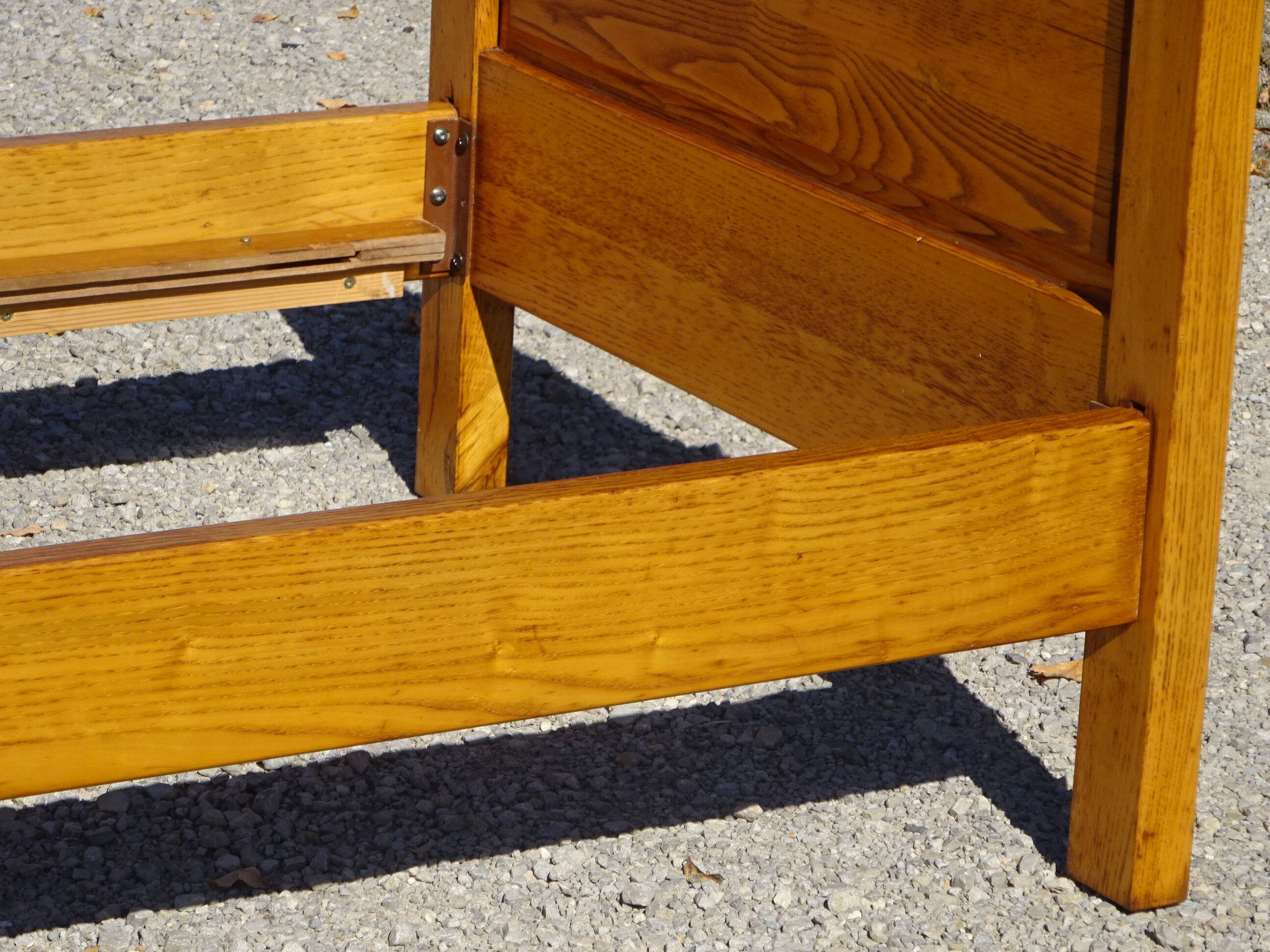 Solid oak bed, 1 place 90x190 cm