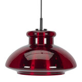 Red Glass Doria Lights Pendant Lamp