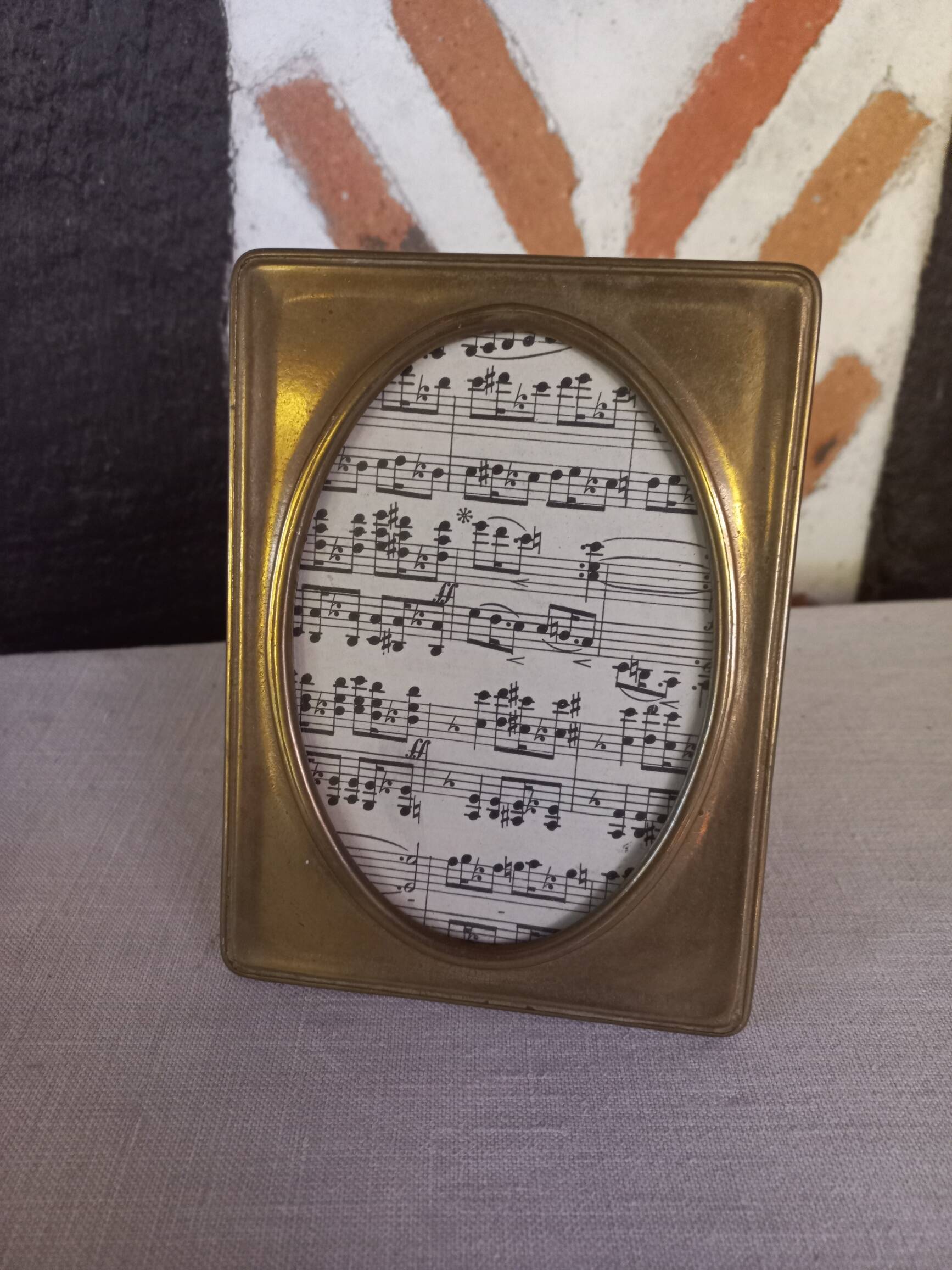Solid brass photo frame