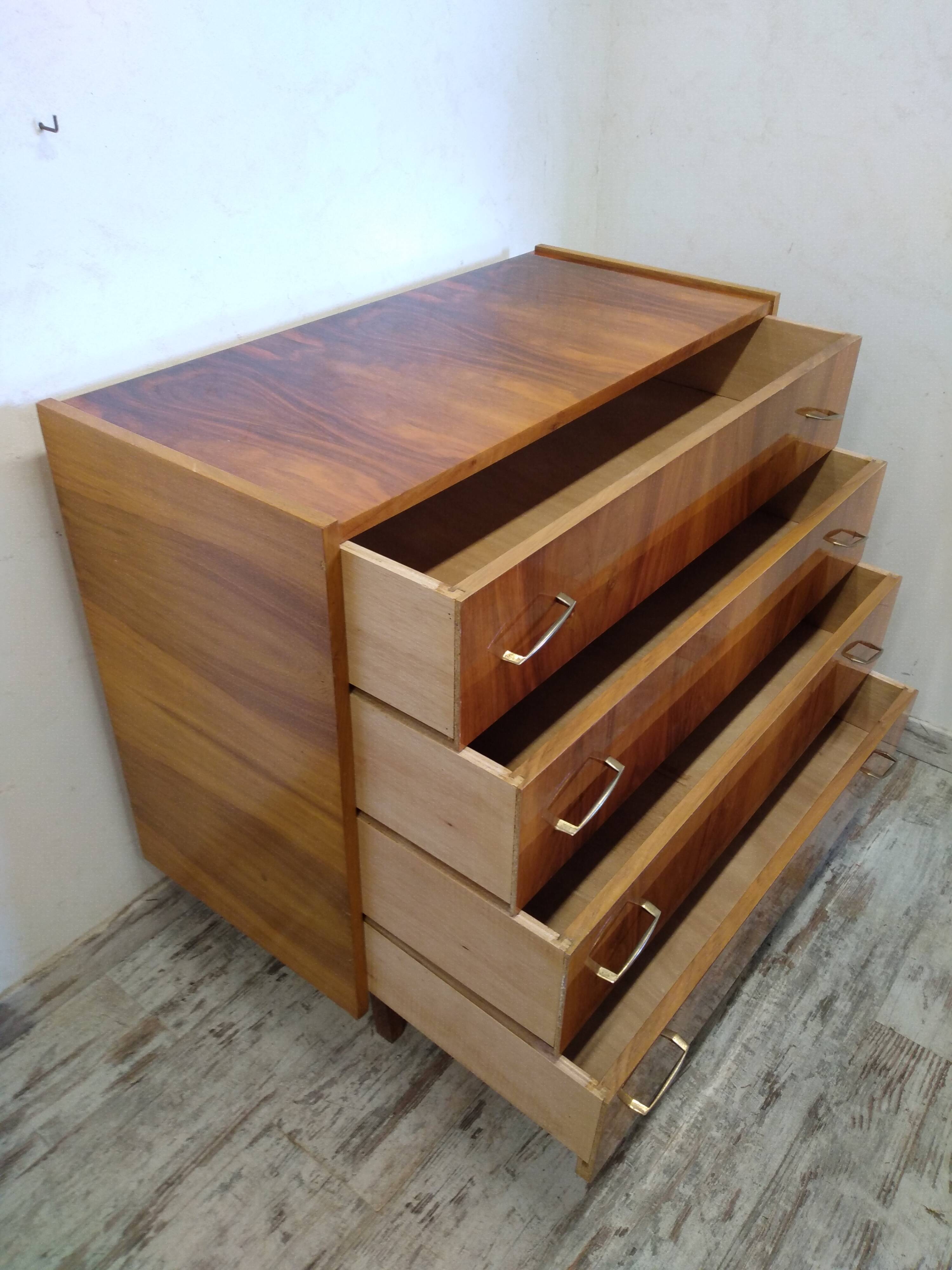 Vintage lacquered chest of drawers