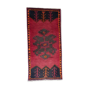 Tapis tissé à la main en pure laine 51 x 107 cm