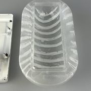 1960s/70s Wall Lamp Peill & Putzler Germany Glass & Metal Space Age Design
