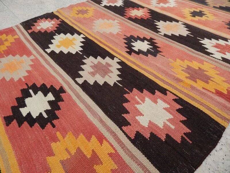 Vintage Turkish hallway rug 128x285 cm