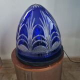 St Louis crystal egg lamp