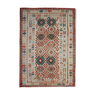 Vintage Afghan Kilim Rug Carpet 180x259cm