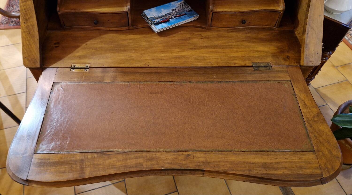 Walnut secretary slope desk