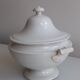 White porcelain soup bowl from Creil & Montereau - xixth century