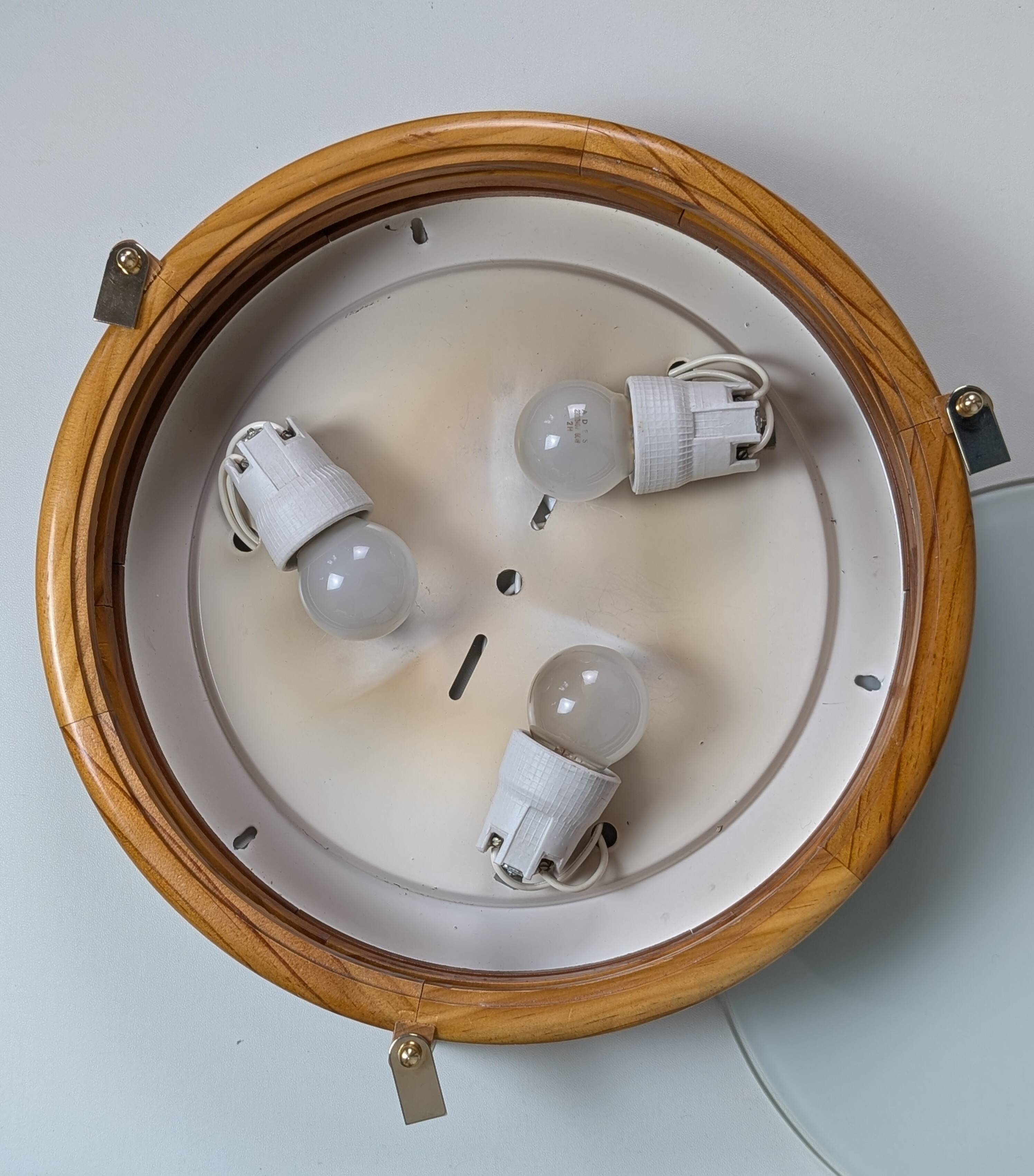 Wooden wall light 1980