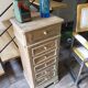 Solid wood storage unit