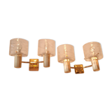 Pair of gold sconces 1970