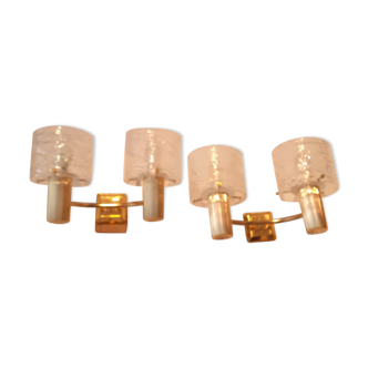 Pair of gold sconces 1970