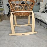 Moses Wicker Basket with Rocking Legs