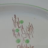 Plat de service ovale de la faïencerie de Gien modèle Pigalle ancien