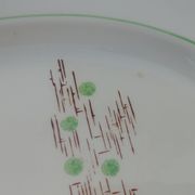 Oval serving dish of the faience factory of Gien model Old Pigalle