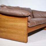 Teak Solid Wood Leather Danish Design by Mikael Laursen, 1970s
