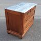 Commode chêne et marbre début XXème