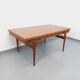 Table à manger scandinave rectangulaire vintage de Ejvind A. Johansson teck