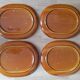 Set of 4 fondue plates - Saint Clément France
