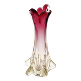 Vase Sculpture Murano Sommerso "Chambord" – Rouge Rubis & Champagne