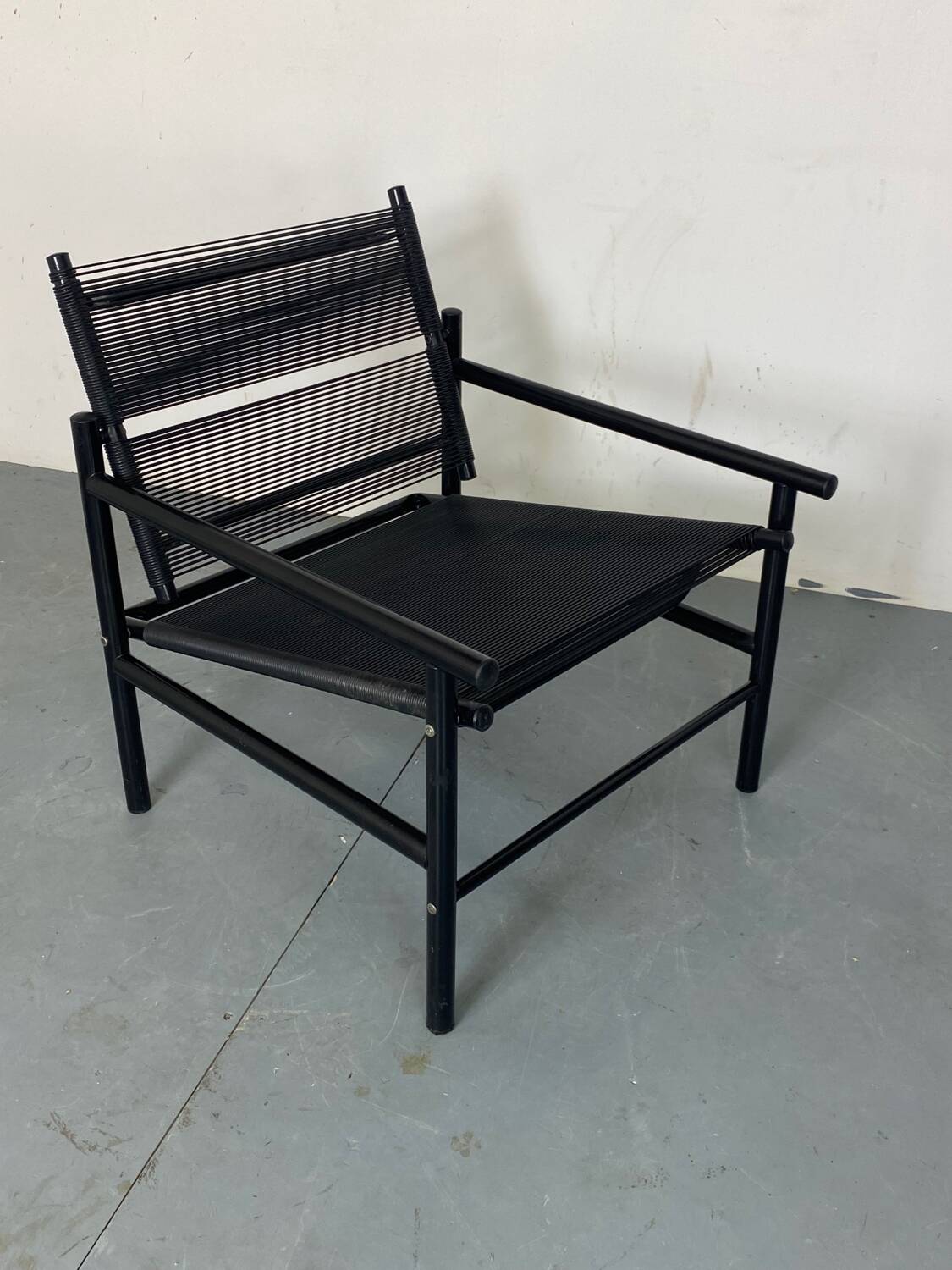 Italian Spaghetti Easy Chair from Fly Line, Italy, 1980s
